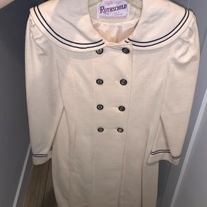 Vintage Rothschild wool sailor pea coat for 5-7 year old
